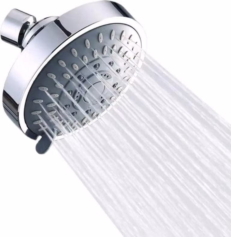 Soffione orientabile ad alta pressione - 5 modalità di getto - Cascata