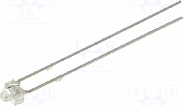 1 LED, 1120 mcd, 12 VDC, OSB5SA7331A-12V, diodo LED a foro passante, 1,8 mm, 12 V, 1,8 mm, 30°, blu