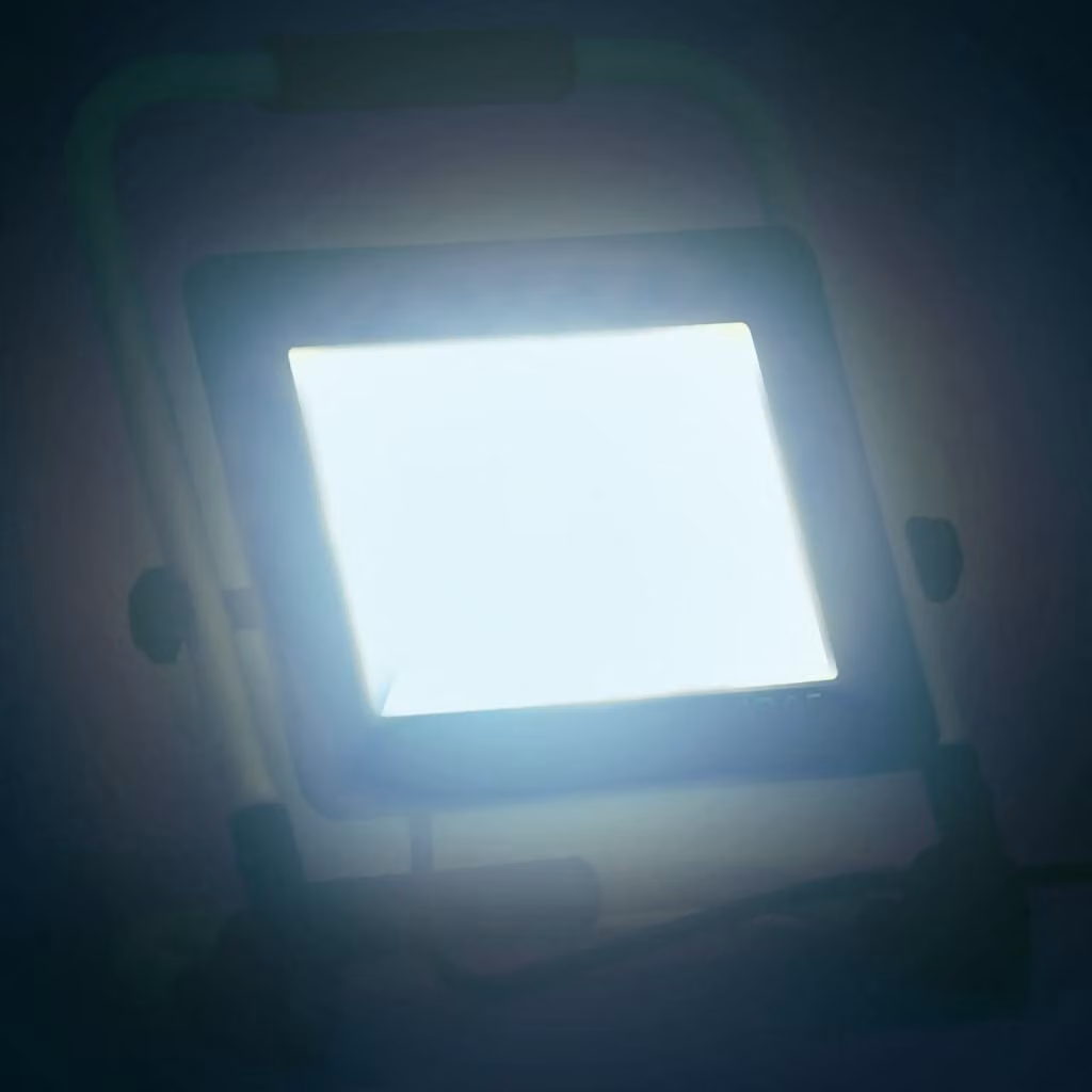 Faretto a LED con Maniglia 100 W Bianco Freddo