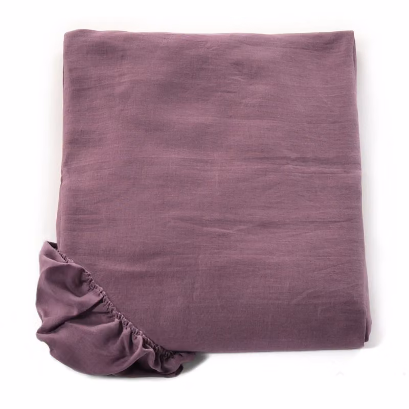 SOFFIO Lenzuolo con angoli - Taglia: 2 piazze,Colore: SOFFIO - MELANZANA