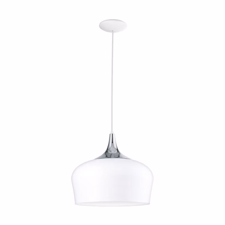 Eglo 95384 Obregon lampada a sospensione cromo bianco