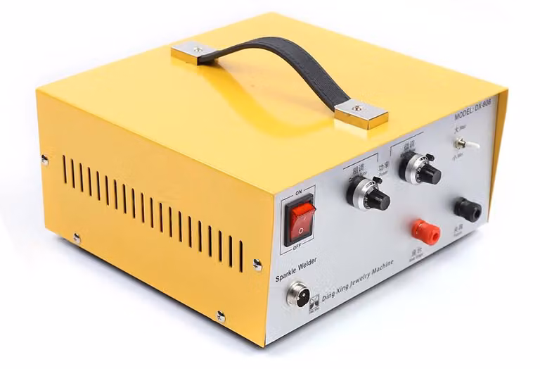 Macchina per saldature a punti - Saldatrice a punti - Apparecchio per micro-saldature - Saldatrice per gioiellieri - Mini saldatrice - 80 Ampere, regolabile