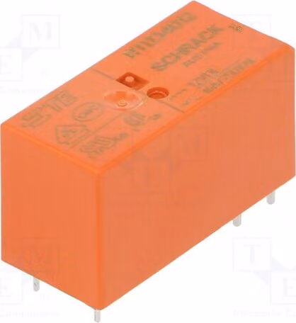 1 relè: bobina elettromagnetica, 12 VDC, 16 A / 250 VAC, codice prodotto: 3-1419108-5
