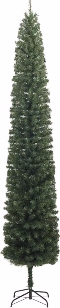 Albero di Natale Sottile con Base 270 cm in PVC