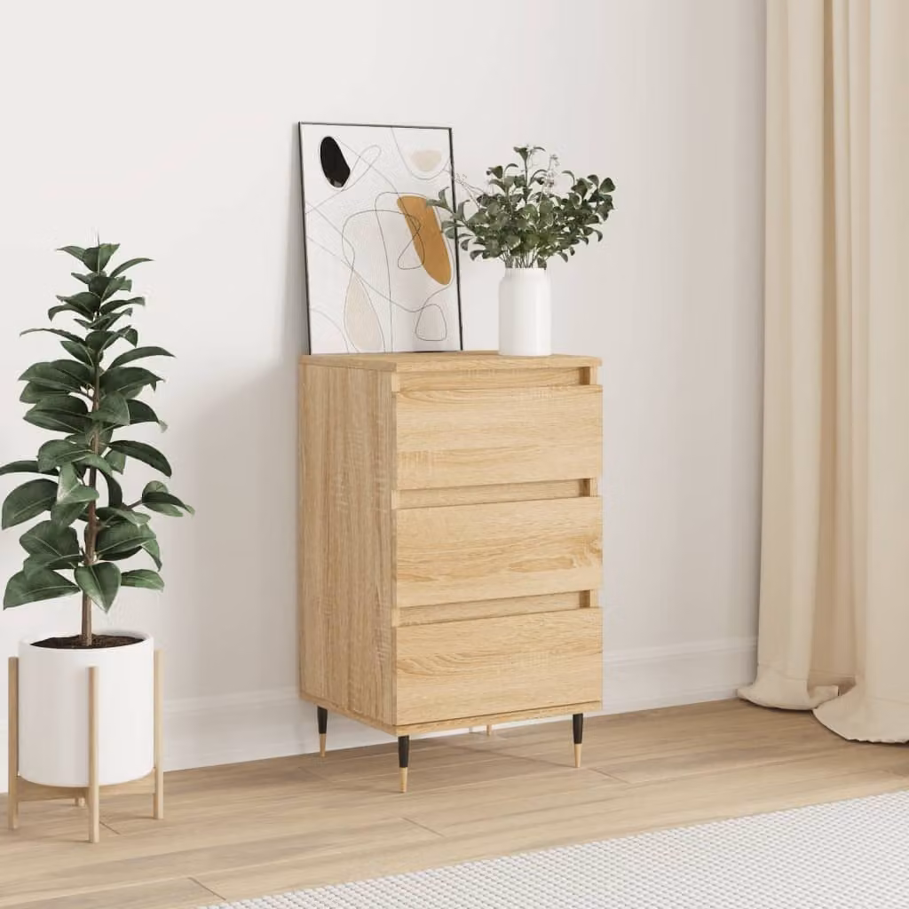 Credenza moderna vidaXL in legno Rovere Sonoma, L 40 cm, P 35 cm, H 70 cm