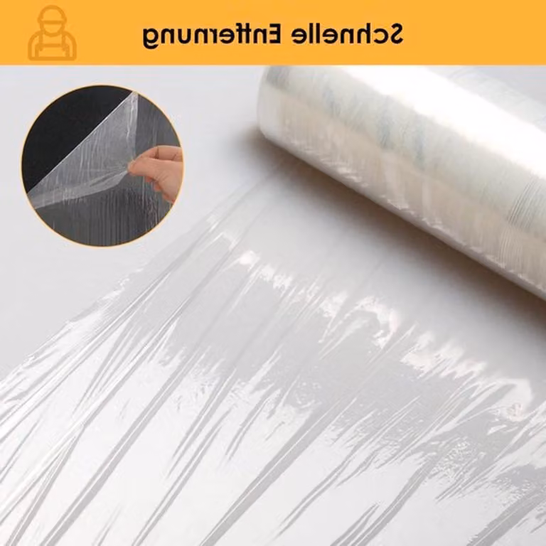 Pellicole adesive trasparenti per pavimenti, grandi dimensioni, 60 cm x 100 m - Protezione temporanea in plastica PE per pavimenti, impermeabile e resistente alla polvere, ideale per abitazioni e