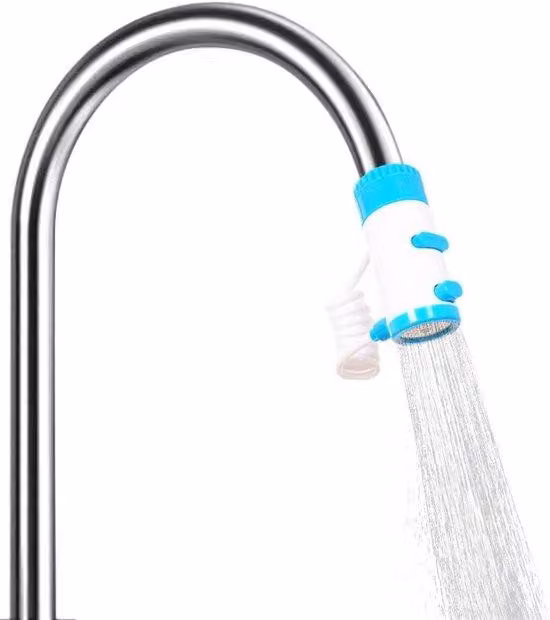 Allecto Premium - Prolunga universale per rubinetto ruotabile a 360° - Paraspruzzi - Bagno e cucina - Bocchetta per rubinetto salvaspazio - Facile installazione del rubinetto da cucina
