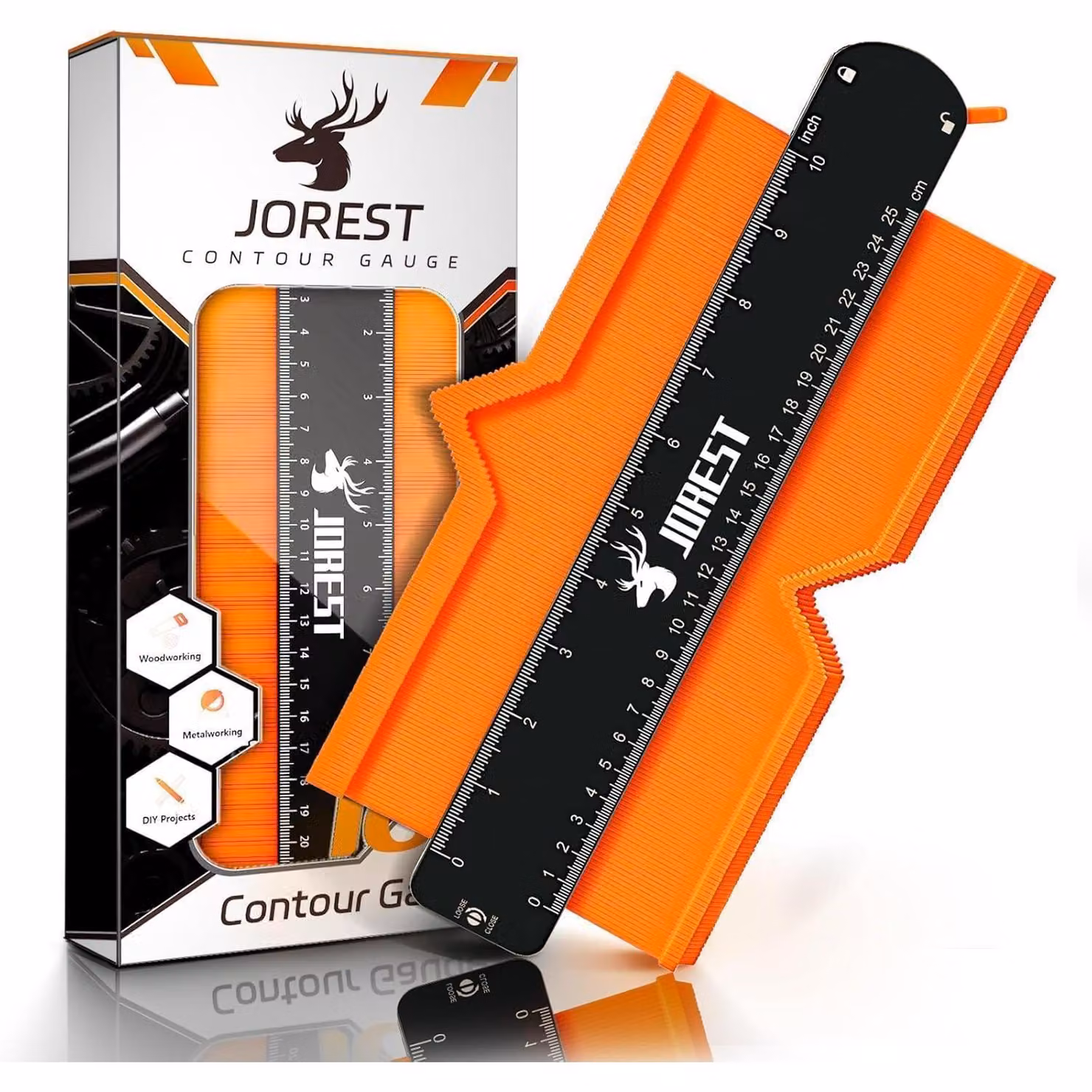 Controtaglio da 25 cm con funzione di blocco, strumento di misurazione per laminato e piastrelle