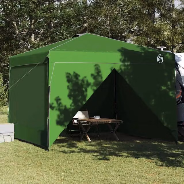 Tenda Gazebo-Tenda da festa Verde 290 x 290 x 251 cm Tessuto 212340