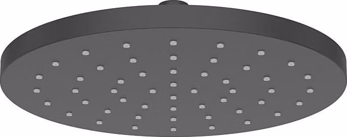 AquaCraft 100 soffione angolare 250x250 mm nero opaco | doccia a pioggia in plastica ABS | soffione 12 l/min | soffione a parete o a soffitto | ugelli anticalcare | accessori doccia moderni