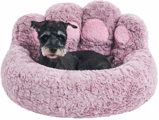 Piccolo tappetino morbido per cani a forma di ciambella, tappetini per cani, tappetino per cani di piccole dimensioni (66 cm), tappetino per cani comodo e morbido, tappetino per cani lavabile, viola