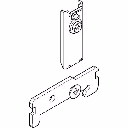 Kit di fissaggio rapido ABN per NH00/NH1 per il montaggio su guide DIN XTRSB309
