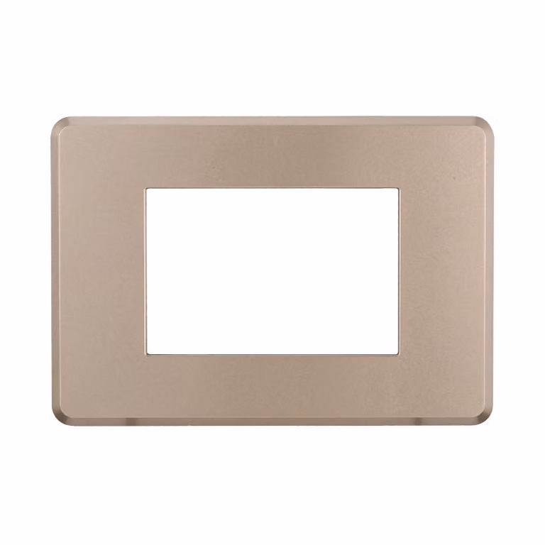 ETTROIT AN87310 Placca Slim Sottile 3P colore Bronzo Compatibile Con Bticino Axolute Air