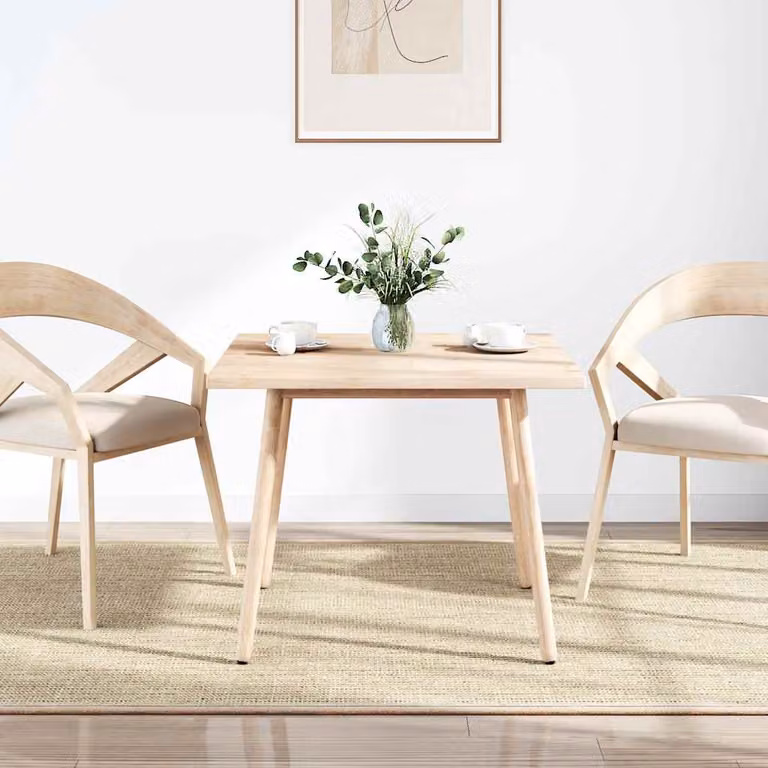 vidaXL Piano del tavolo 80x80x2,5cm in legno massello di pino quadrato