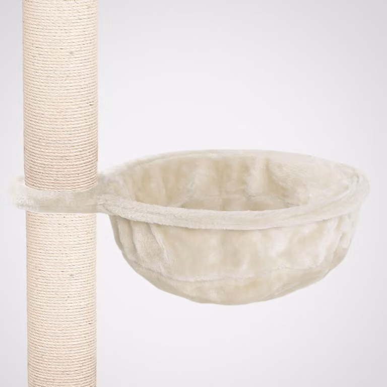 HAPPYPET Amaca per gatti per tiragraffi Ø40 cm – Ricambio per cuccia per gatti XL – Cuccia robusta con telaio in metallo – Cuccia per gatti per tiragraffi – fino a 15 kg