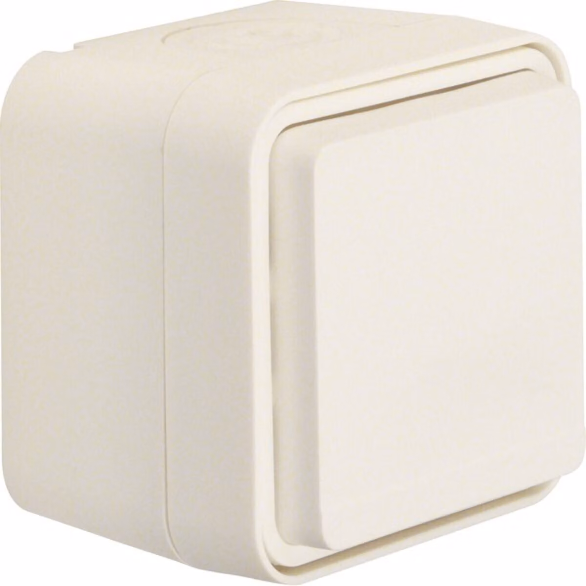 Berker 47633502 Presa di corrente SCHUKO con coperchio incernierato, montata in superficie, bianco polare opaco Berker W.1