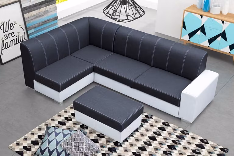 Schlafsofas Ecksofa Sofa Couch Polster Eck Sofas Couchen Wohnlandschaft L-Form