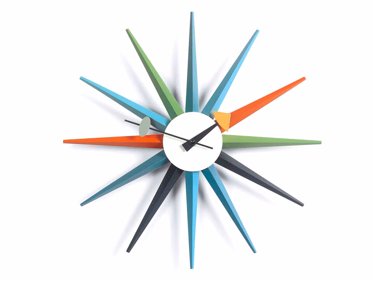Sunburst Orologio da Parete - Multicolor