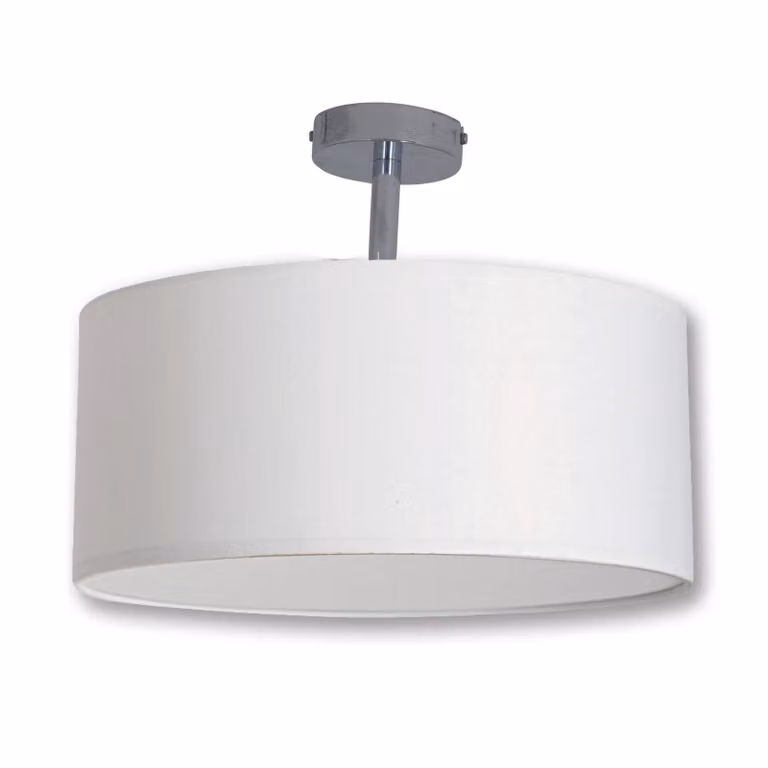 Lampada a sospensione tessile / bianco