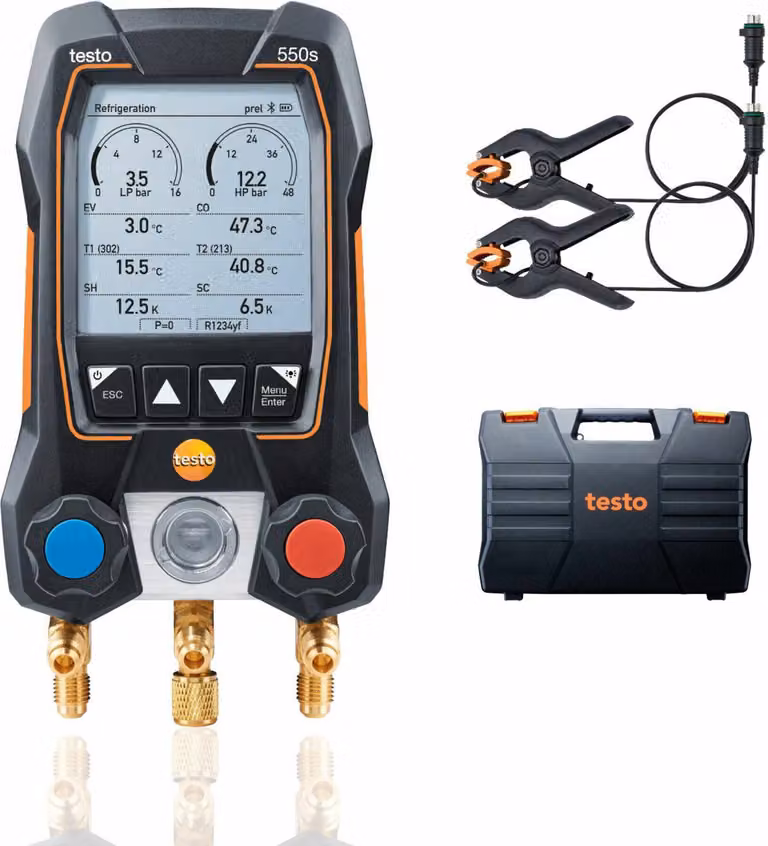 testo Kältemittel-Messgerät 550s Basis Set (0564 5501)