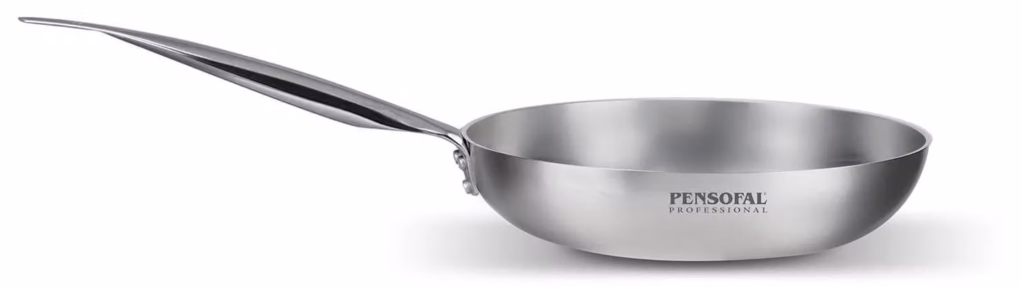 Padella alta in alluminio con manico inox linea Ristochef, diam. 24 cm
