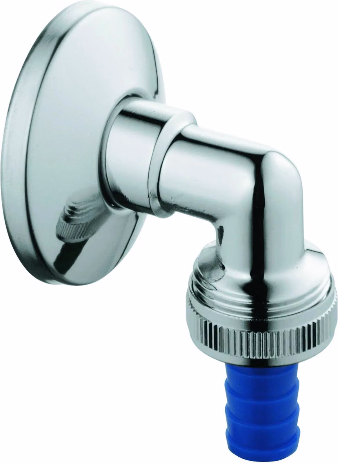 Grohe WAS Raccordo a gomito per tubo flessibile DN15 con rosetta, 1 pz.