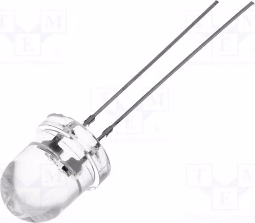1 LED, 20mA, 8mm, 3,8÷5V, angolo di emissione 30°, versione: lampeggiante, tricolore, modello OST1MC8131A, speciale