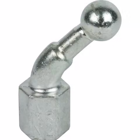 Perno sferico Dehn D 25 mm, angolato a 45°, con filettatura interna M16 756600