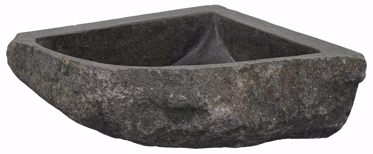 Lavabo Grigio (30-37) x (30-37) x 12 cm Pietra di Fiume