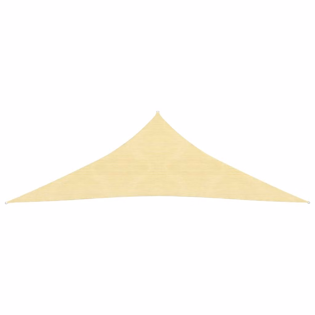 The Living Store Tenda da sole 160 g/m² Beige 4x4x5,8 m HDPE