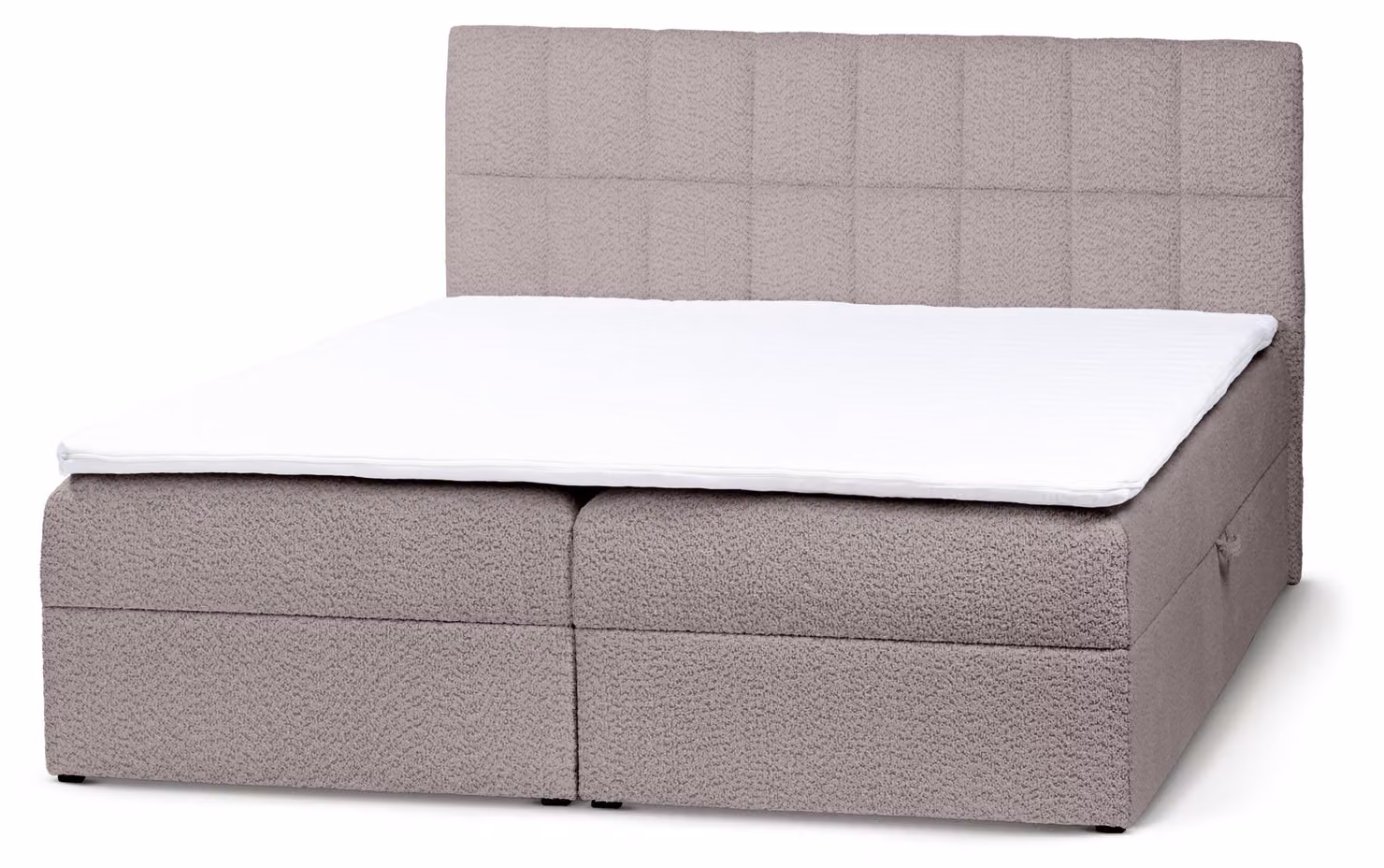 Letto con rete a molle Bazy, color terra di Siena, 180 x 200 cm