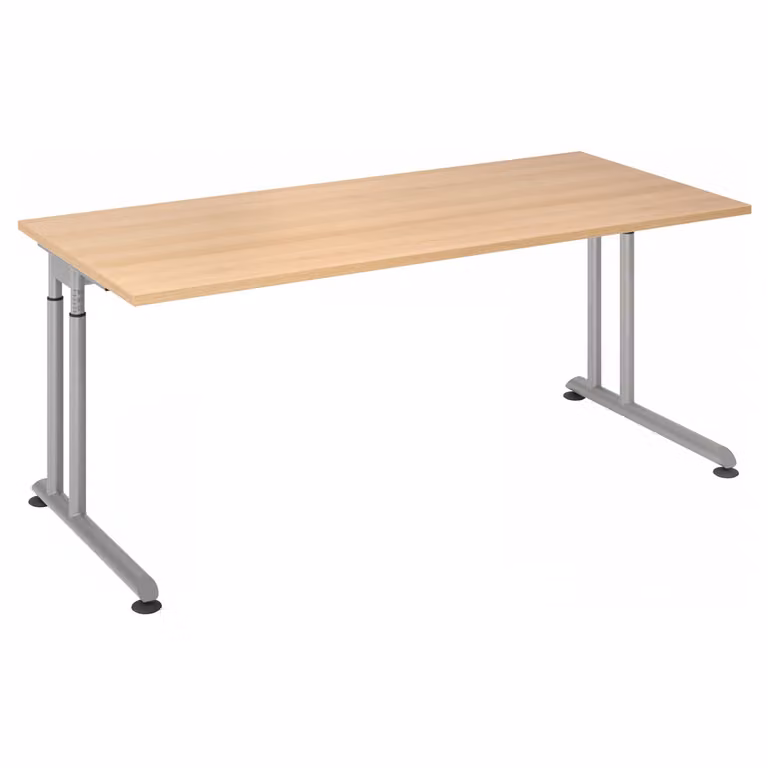 HAMMERBACHER ZS19 höhenverstellbarer Schreibtisch eiche rechteckig
