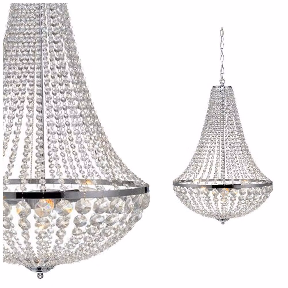 GRÄNSÖ lampada a sospensione in cristallo cromo 3 luci