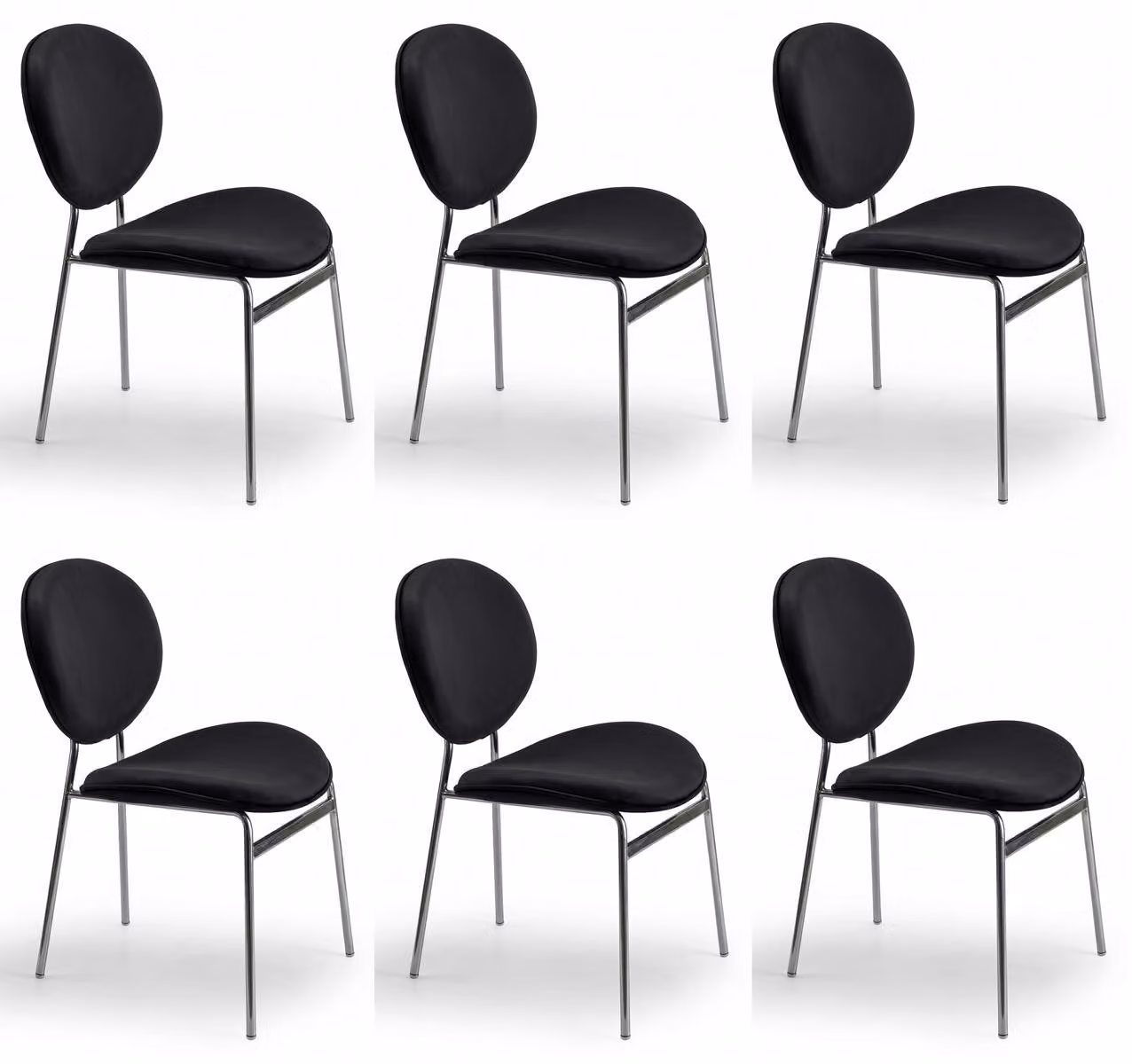 Set di 6 sedie imbottite: comode, eleganti e dal design moderno.
