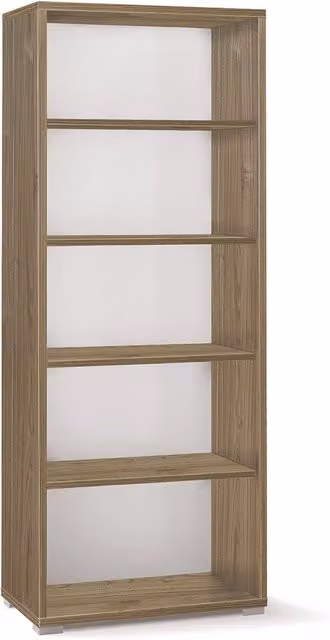 Libreria Modulare 5 Ripiani 71x182x41 cm Noce Stelvio