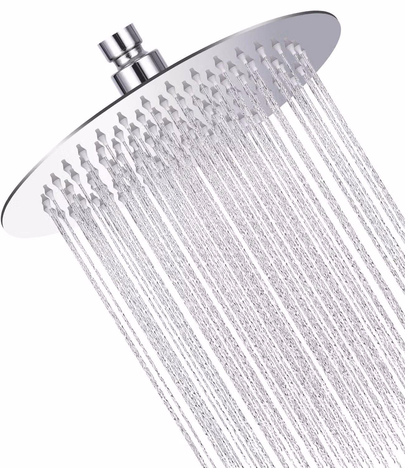 Scarico a pavimento, 25 cm, acciaio inossidabile 304, cromato, rotondo, per bagno