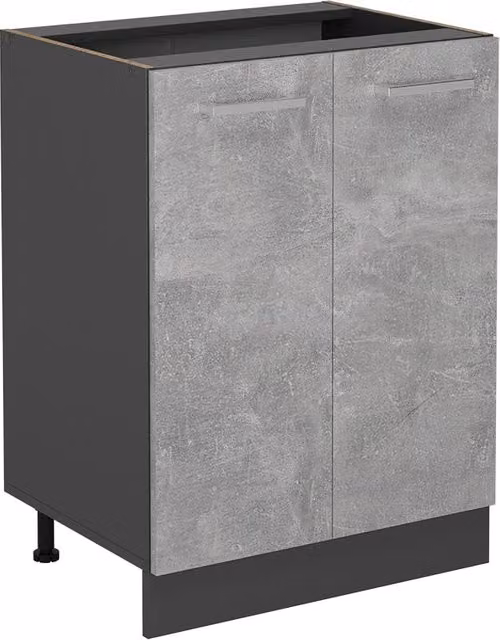 Mobiletto base cucina Vicco R-Line Antracite e Grigio L: 60 cm