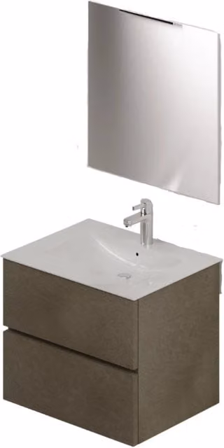 Composizione bagno da 60 colore Argilla H54x61x46cm