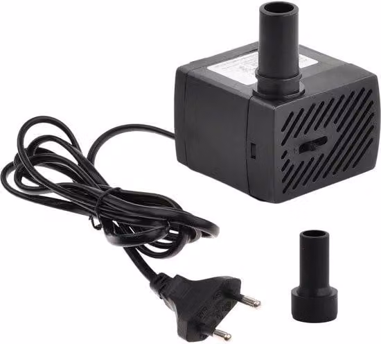 Pompa per acqua potabile per gatti Stiller da 5 W, 350 l/h, regolabile, rimovibile, per acquari