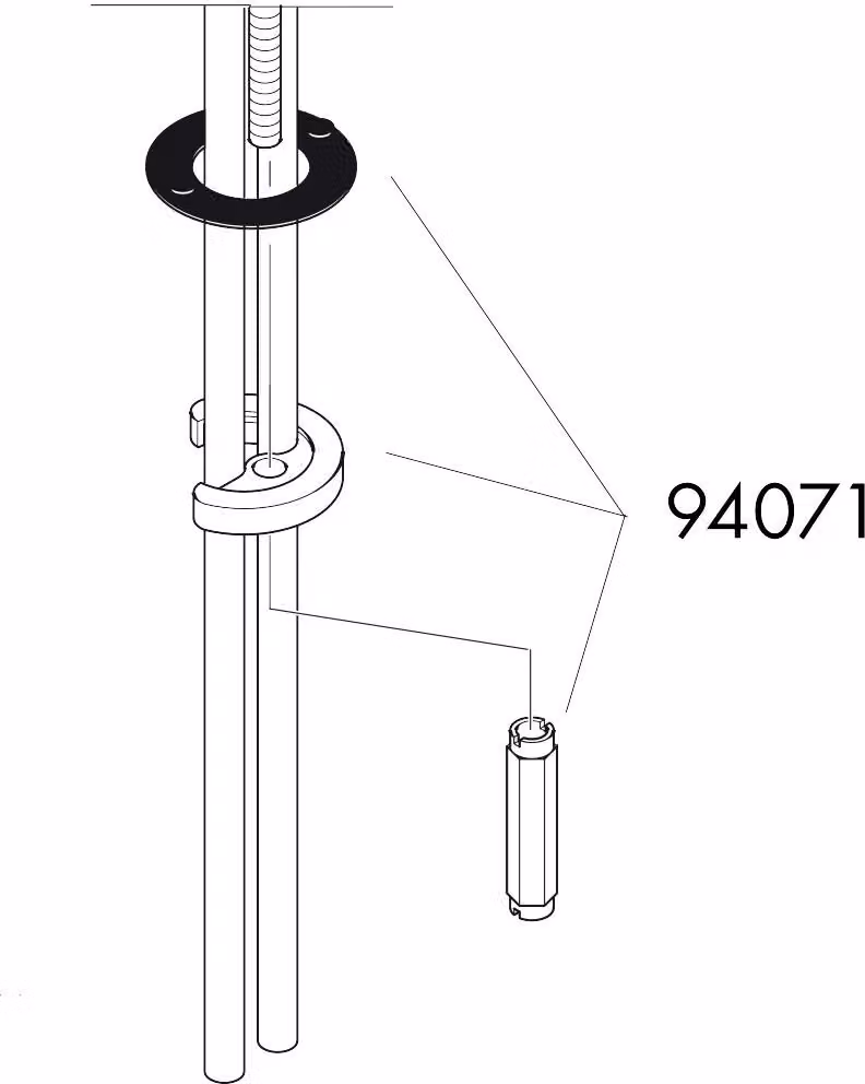 hansgrohe ricambio montaggio stelo cpl.