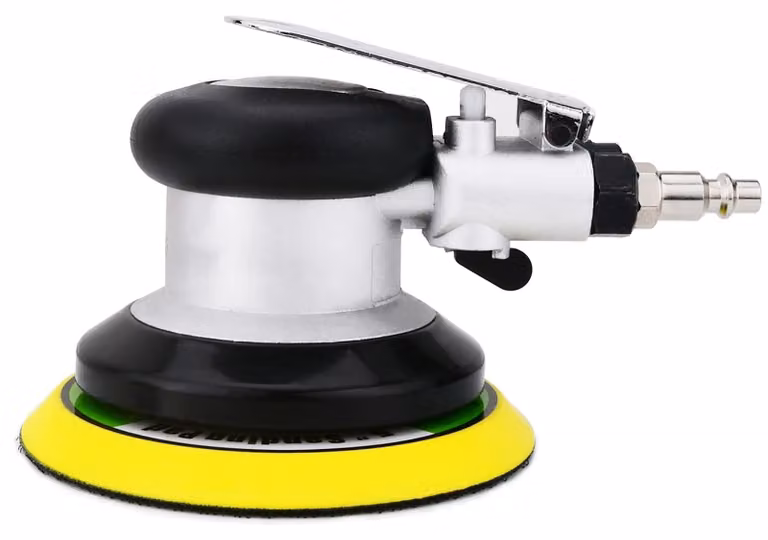 Levigatrice orbitale, alimentata ad aria compressa, diametro 125 mm, 10.000 giri/minuto