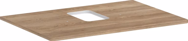 hansgrohe Xelu Q Console avec découpes au centre, 780x550, pour vasque à poser, avec trou pour robinet, 54120230, 54120230