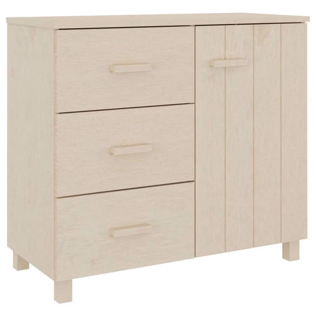 Credenza HAMAR ambra 90x40x80 cm in Legno Massello di Pino