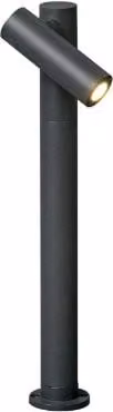 Paletto per esterni SPY 435 Faro Barcelona in metallo, LED luce calda, grigio o nero