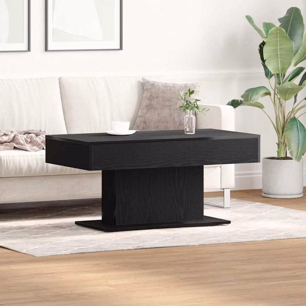 Maison Exclusive - Tavolino da salotto effetto rovere nero 96 x 50 x 45 cm Materiale ligneo