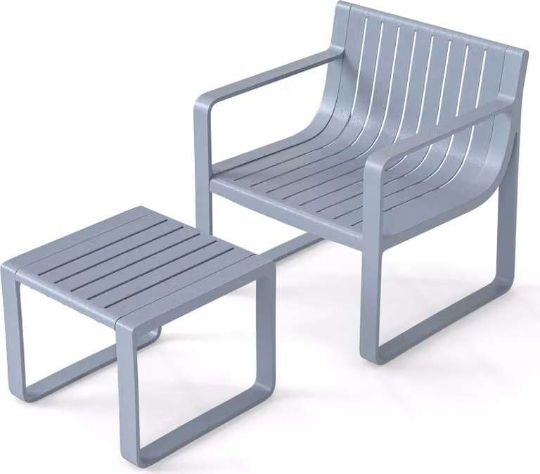 Set di sedie da giardino KOMFOTTEU in 2 pezzi, mobili da giardino resistenti alle intemperie con sedie ergonomiche in PP e tavolino quadrato, set da balcone con sedie da giardino per veranda