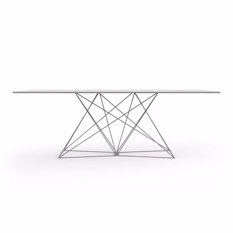 Tavolo Faz Table in acciaio inox Vondom rettangolare