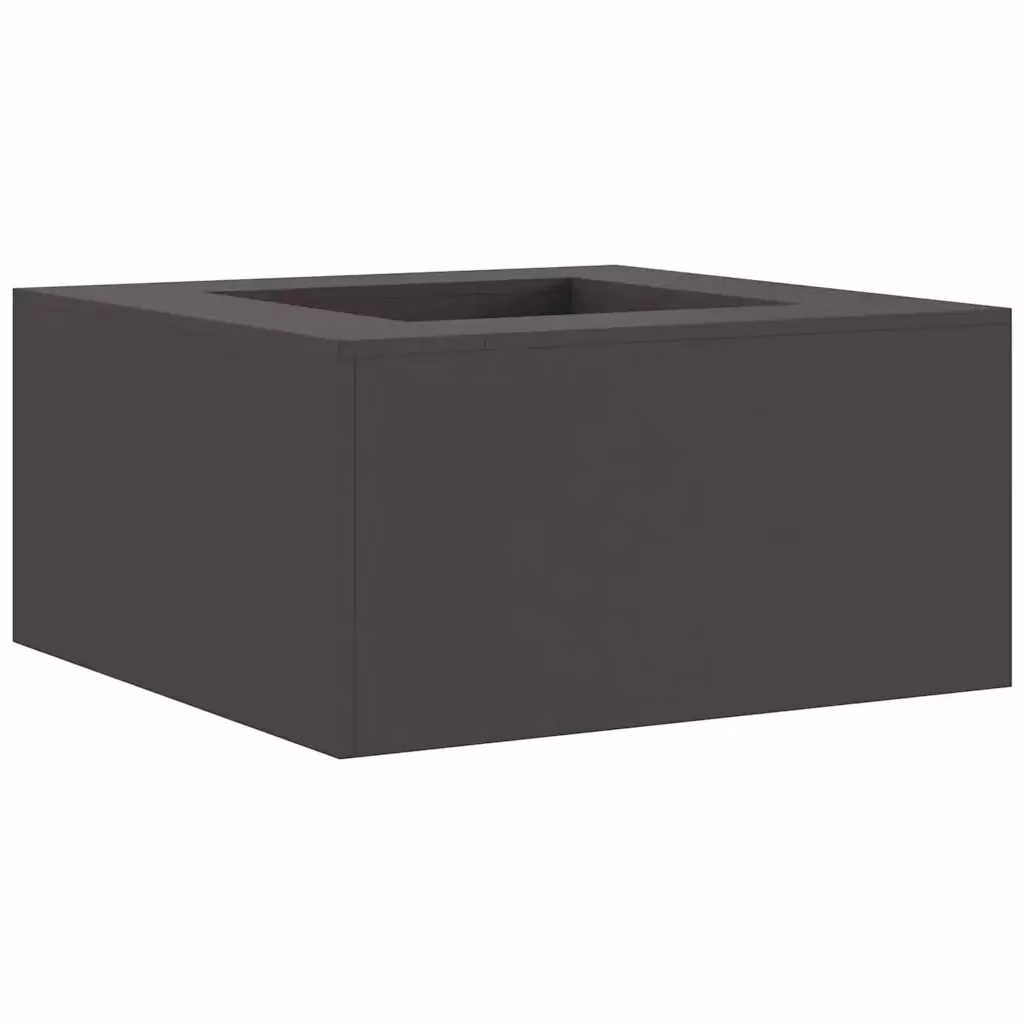 Braciere vidaXL in acciaio nero per legna L: 80 cm, P: 80 cm, H: 40 cm – 2