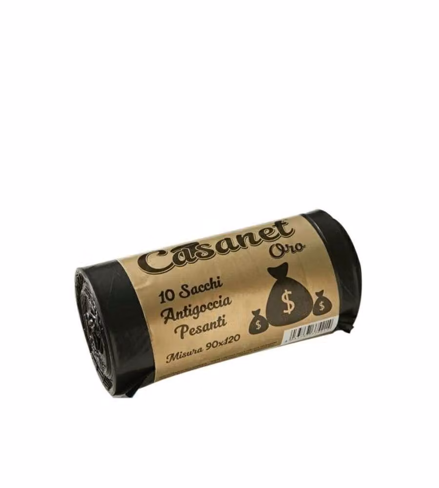 Casanet Sacchi per la spazzatura - Nero - 90x120 cm