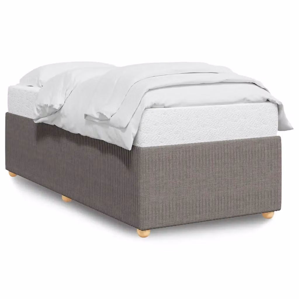 vidaXL Giroletto senza Materasso in Tessuto Tortora L: 80 cm, P: 200 cm – 2